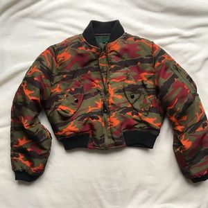 Junior Gaultier JPG Camo Bomber Jacket